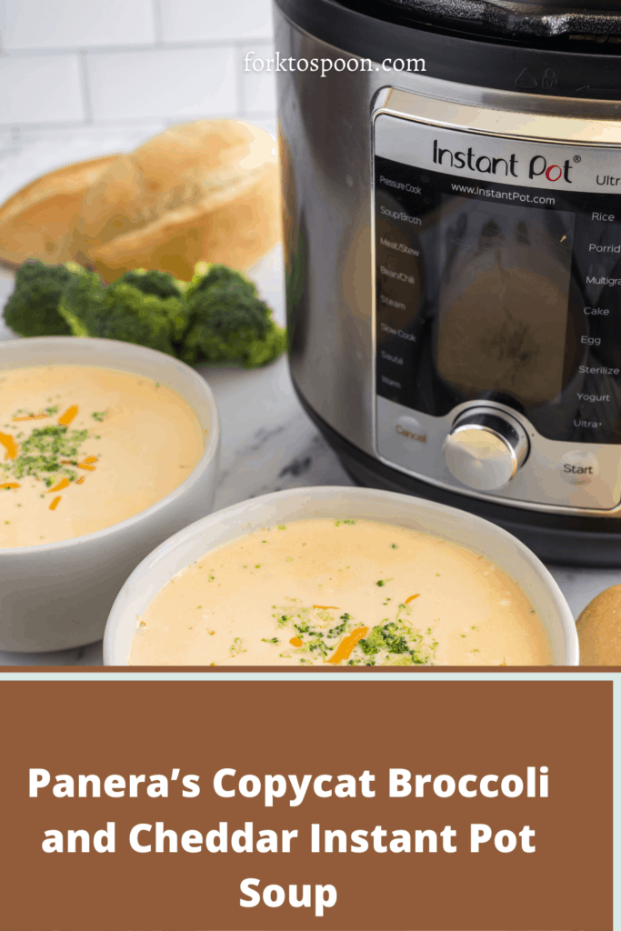 Panera’s Copycat Broccoli and Cheddar Instant Pot Soup