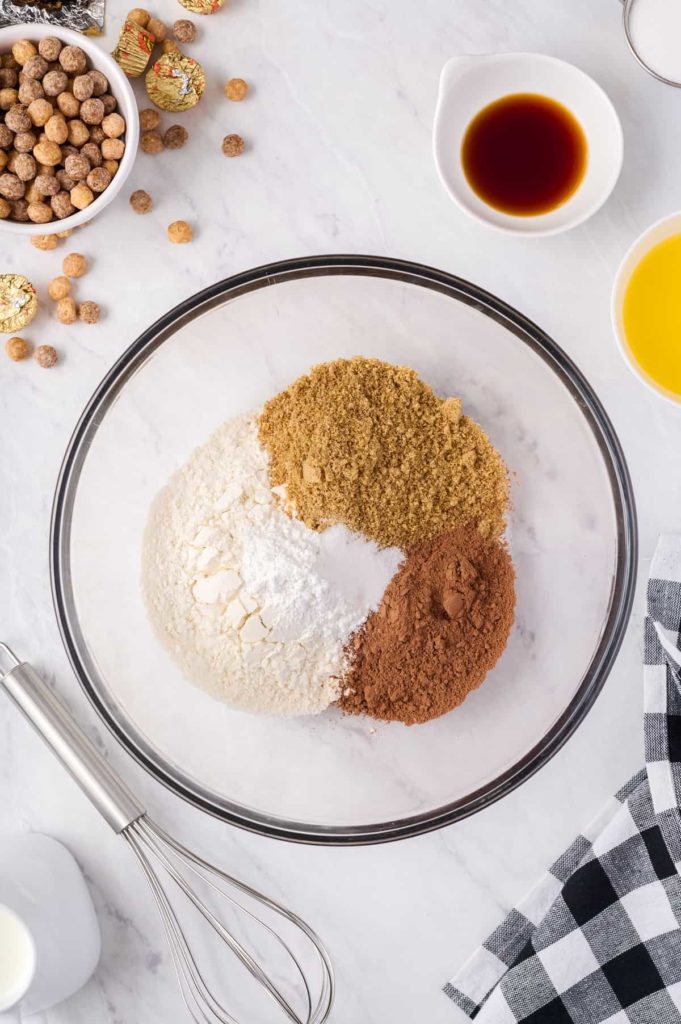 Air Fryer Reese's Puff Donuts Ingredients in Bowl