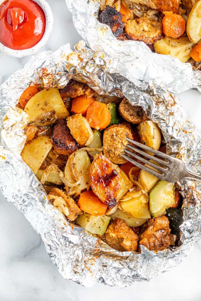 Air Fryer Sausage Foil Packets