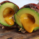 Air Fryer Bacon-Wrapped Avocado Burger Bombs