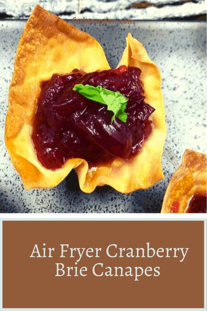 Air Fryer Cranberry Brie Canapes