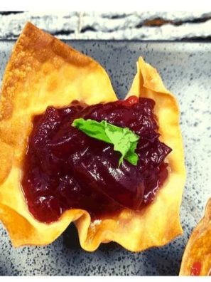 Air Fryer Cranberry Brie Canapes