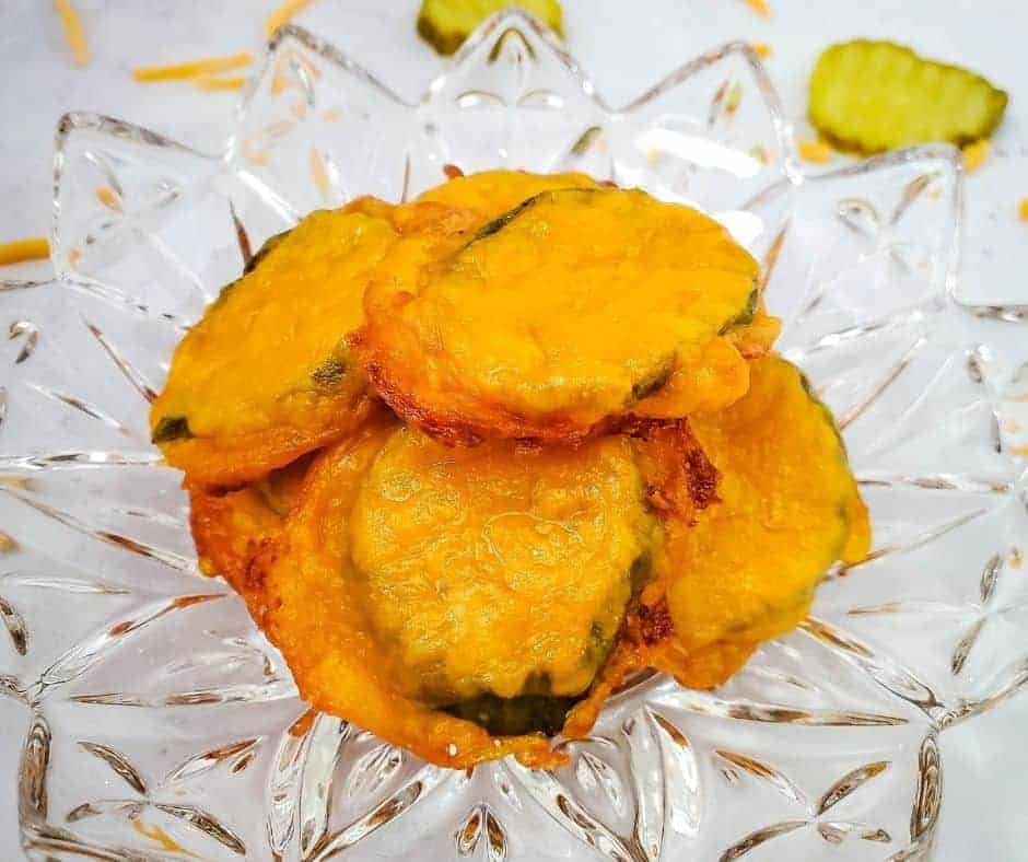 Air Fryer KETO Cheesy Pickles