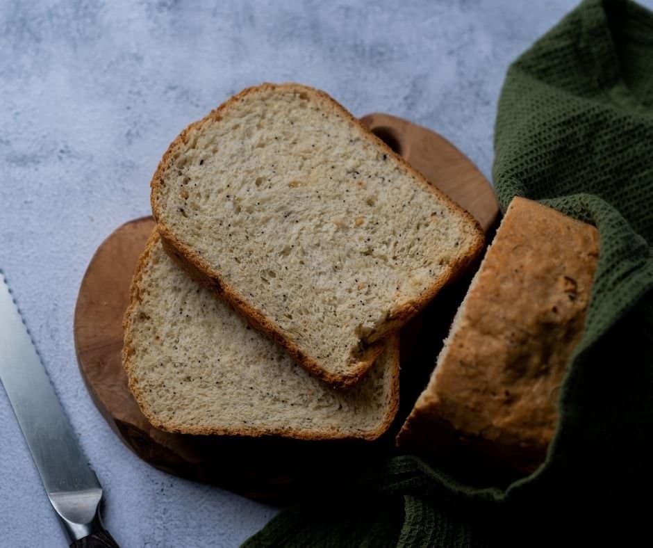 Air Fryer Everything Bagel Bread