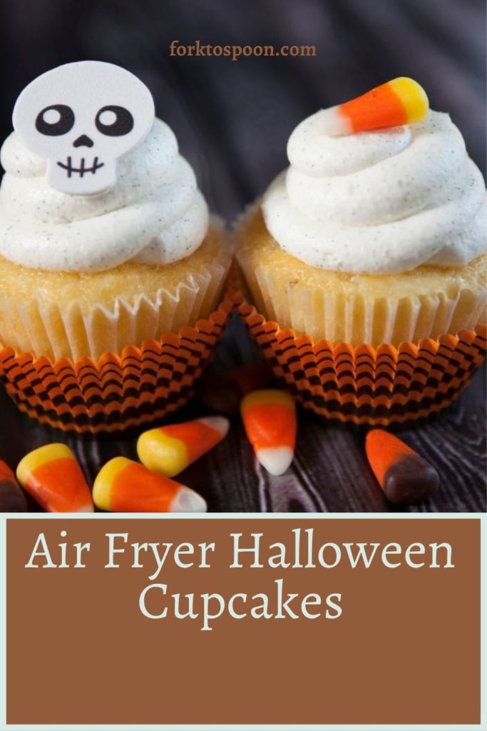 AIR FRYER HALLOWEEN CUPCAKES