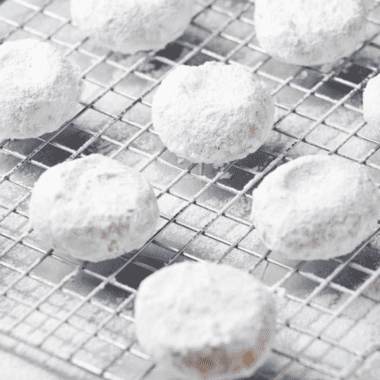 Air Fryer Homemade Kourabiedes (Greek Sugar Cookies)