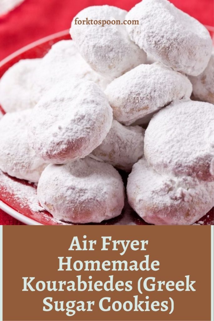 Air Fryer Homemade Kourabiedes (Greek Sugar Cookies)