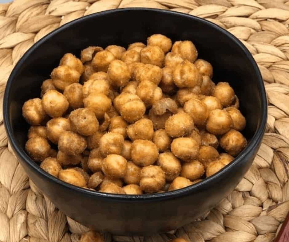 Air Fryer Korean BBQ Roasted Chickpeas