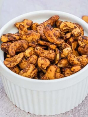 Air Fryer Maple Cinnamon Cashews