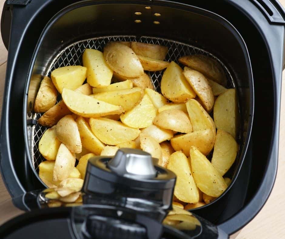 Air Fryer Parmesan Crusted Potatoes