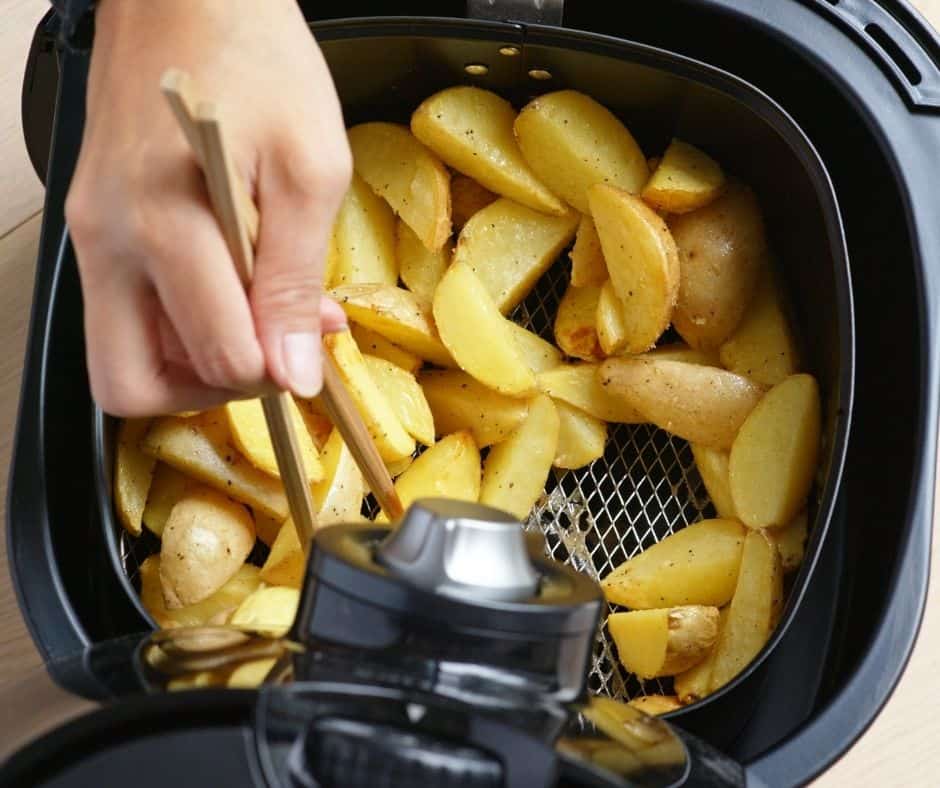 Air Fryer Parmesan Crusted Potatoes