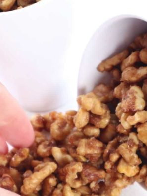 Air Fryer Candied Walnuts