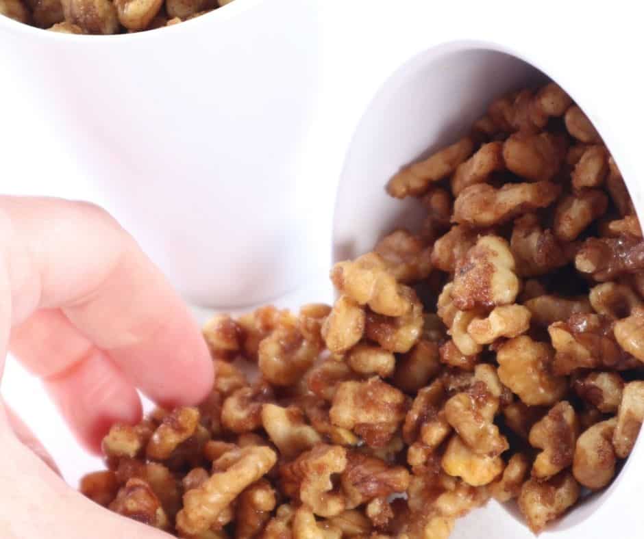 Air Fryer Candied Walnuts