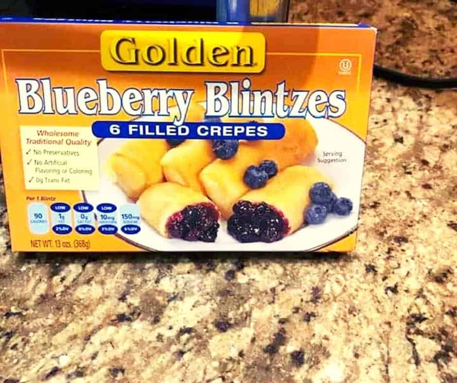Ingredients Needed For Making Frozen Blitzes In the Air Fryer