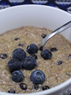 Instant Pot Blueberry Muffin Steel Cut Oatmeal