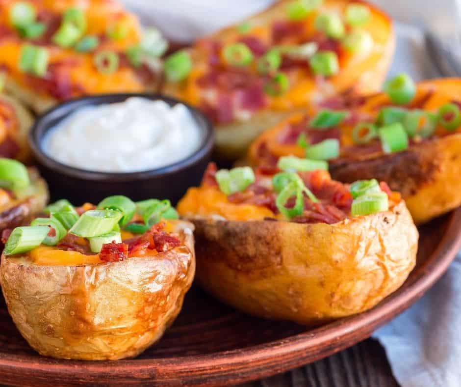 Instant Pot Loaded Potato Skins