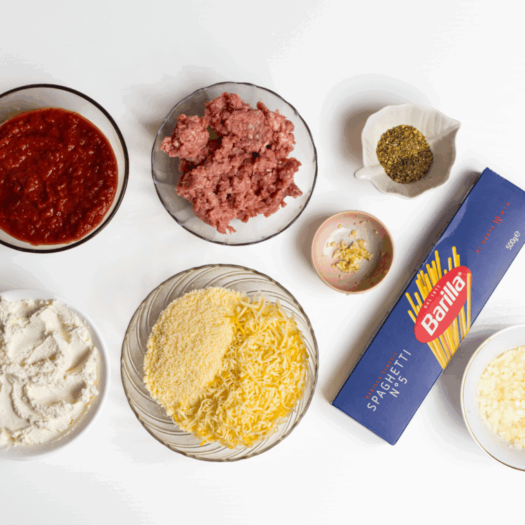 Ingredients needed for Instant Pot Rao's Marinara Copycat Recipe on kitchen table.