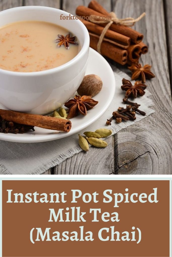 Instant Pot Spiced Milk Tea (Masala Chai)