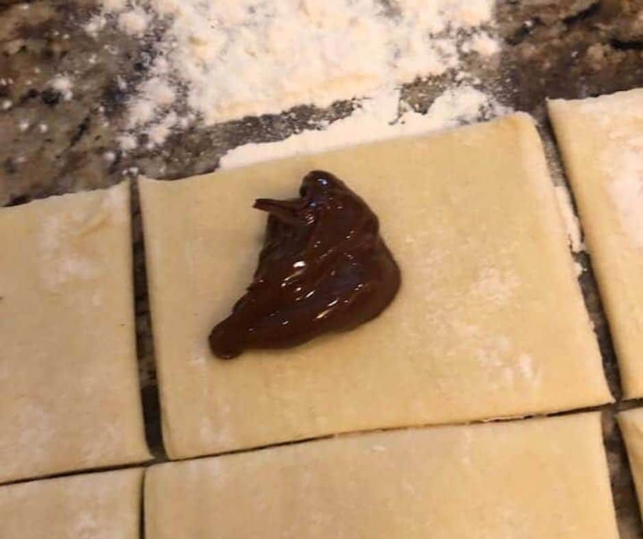 Nutella in Puff Pastry