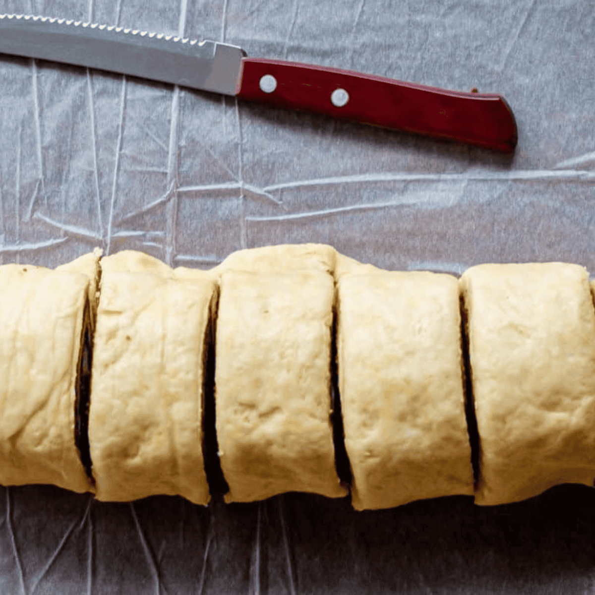 Ingredients needed for Wendy’s Cinnabon Pull-Apart Recipe on kitchen table.