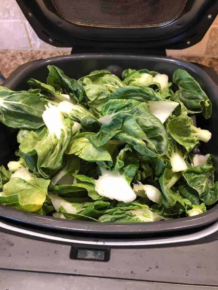 Air Fryer Baby Bok Choy