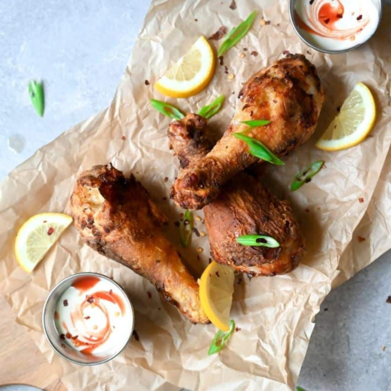 Air Fried Breaded Chicken Drumsticks