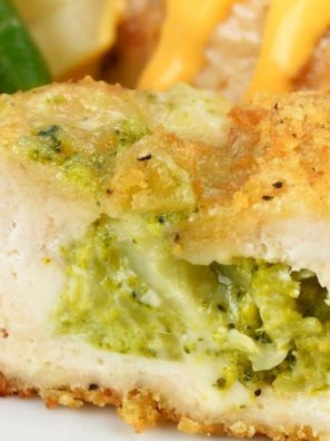 Air Fryer Broccoli and Cheese Stuffed Chicken