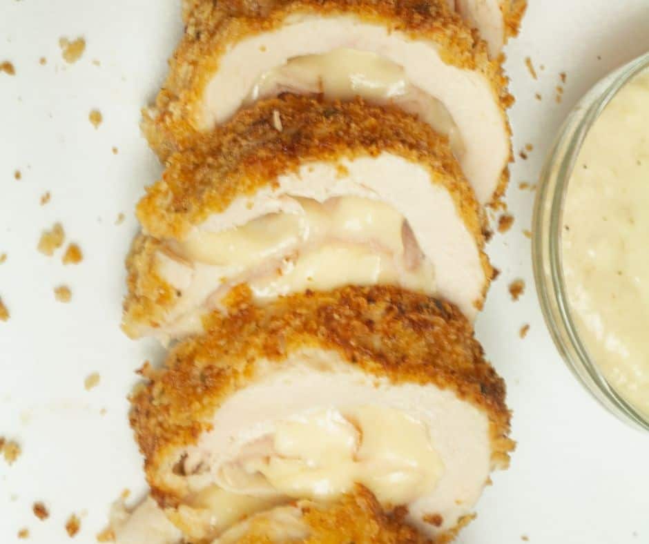 Air Fryer Chicken Cordon Bleu