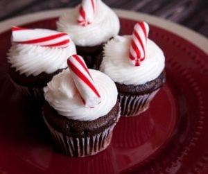 Air Fryer Christmas Cupcakes
