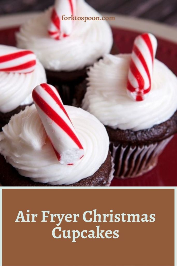Air Fryer Christmas Cupcakes