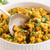 Air Fryer Cornbread Sausage Stuffing