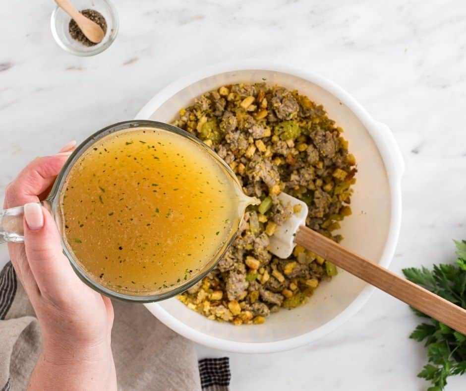 Air Fryer Cornbread Sausage Stuffing