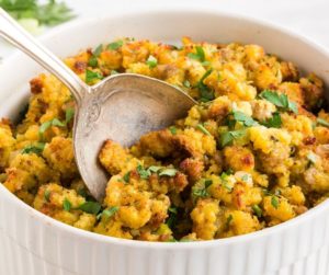 Air Fryer Cornbread Sausage Stuffing