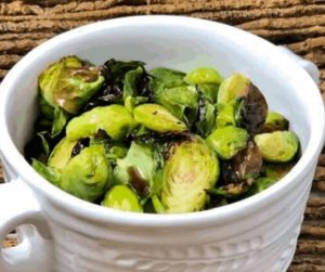 Brussels sprouts that are air-fried and drizzled with a sweet and tangy honey balsamic sauce. These little discs of deliciousness will have your mouth watering as you bite into them. The best part is, they take just minutes to make!
