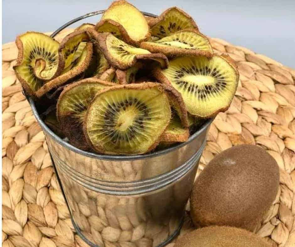 Air Fryer Kiwi Chips