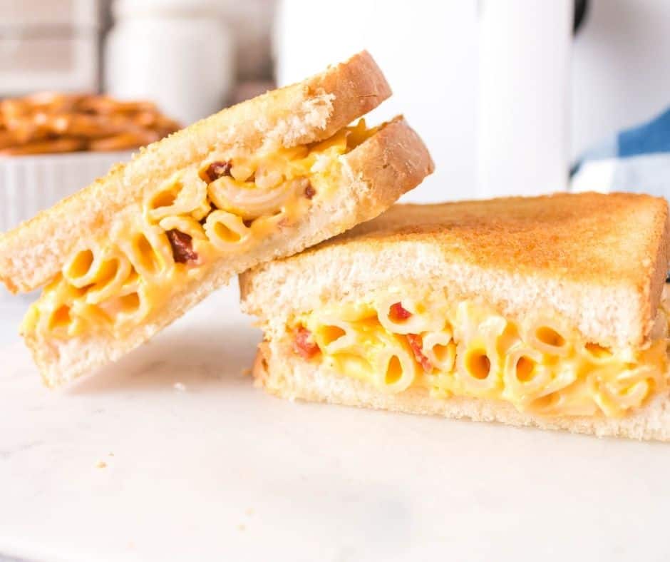 Air Fryer Mac & Cheese Grilled Cheese