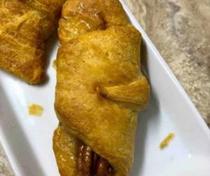 Air Fryer Pecan Pie Stuffed Crescent Rolls