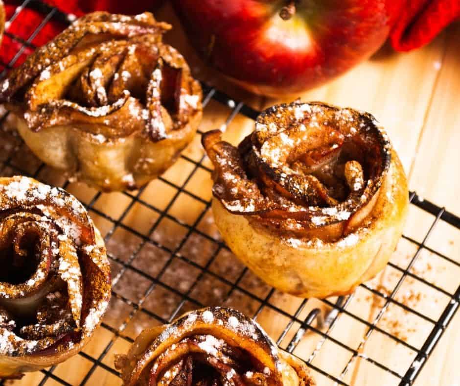 Air Fryer Puff Pastry Apple Roses