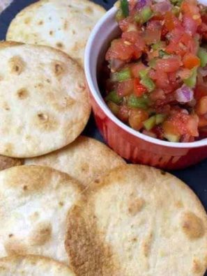 Air Fryer Round Tortilla Chips