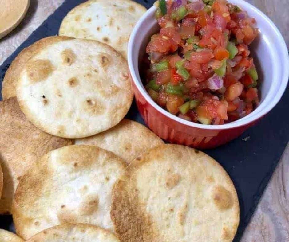 Air Fryer Round Tortilla Chips
