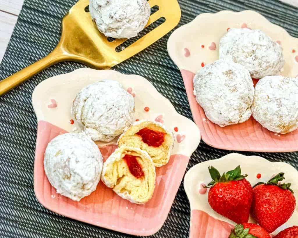 Air Fryer Strawberry Donut Holes