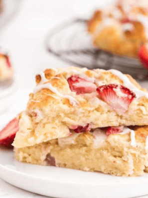 Air Fryer Strawberry Scones