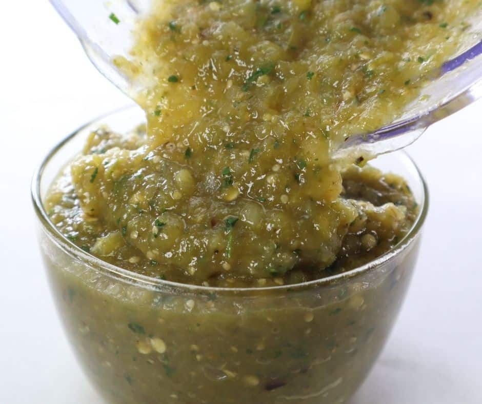 Air Fryer Tomatillo Salsa Verde