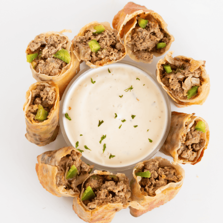 Cheesesteak Egg Rolls