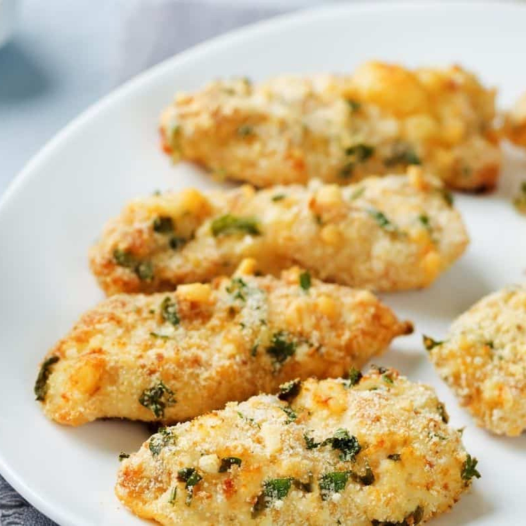 air fryer parmesan crusted chicken Bites