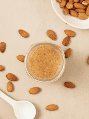 Make Air Fryer Roasted Almonds in under 10 minutes! This easy, healthy snack needs just one ingredient for perfectly crunchy, golden almonds every time