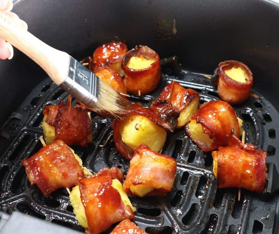 Air Fryer Bacon Wrapped Pineapple