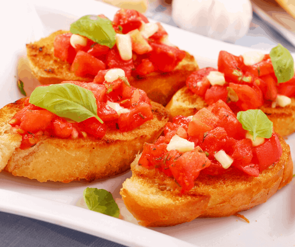 air fryer balsamic bruschetta