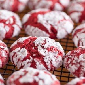 Air Fryer Red Velvet Cake Mix Cookies