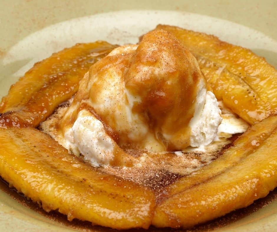 Air Fryer Banana Foster